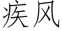 疾風 (仿宋矢量字庫)