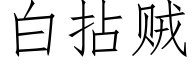 白拈賊 (仿宋矢量字庫)