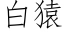 白猿 (仿宋矢量字库)