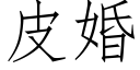 皮婚 (仿宋矢量字库)