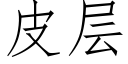 皮層 (仿宋矢量字庫)