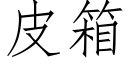 皮箱 (仿宋矢量字庫)