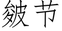 皴節 (仿宋矢量字庫)