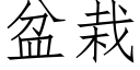 盆栽 (仿宋矢量字庫)