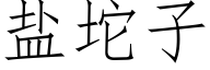 盐坨子 (仿宋矢量字库)