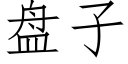 盤子 (仿宋矢量字庫)