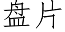 盘片 (仿宋矢量字库)