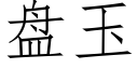 盘玉 (仿宋矢量字库)