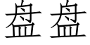 盘盘 (仿宋矢量字库)