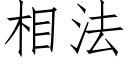 相法 (仿宋矢量字庫)