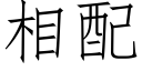 相配 (仿宋矢量字庫)