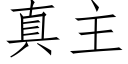 真主 (仿宋矢量字庫)