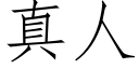 真人 (仿宋矢量字庫)