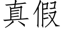 真假 (仿宋矢量字庫)