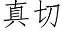 真切 (仿宋矢量字庫)