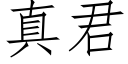 真君 (仿宋矢量字庫)