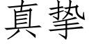 真摯 (仿宋矢量字庫)