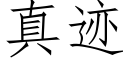 真迹 (仿宋矢量字庫)