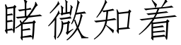 睹微知着 (仿宋矢量字庫)