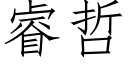 睿哲 (仿宋矢量字庫)