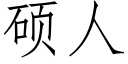 硕人 (仿宋矢量字库)