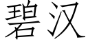 碧漢 (仿宋矢量字庫)