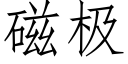 磁极 (仿宋矢量字库)