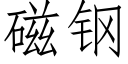 磁鋼 (仿宋矢量字庫)