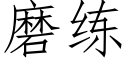 磨練 (仿宋矢量字庫)