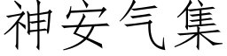 神安氣集 (仿宋矢量字庫)