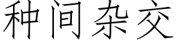 种间杂交 (仿宋矢量字库)