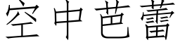 空中芭蕾 (仿宋矢量字庫)