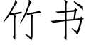 竹書 (仿宋矢量字庫)