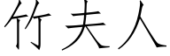 竹夫人 (仿宋矢量字库)