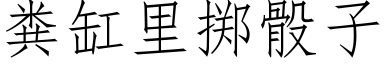 粪缸里掷骰子 (仿宋矢量字库)