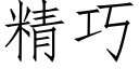 精巧 (仿宋矢量字庫)