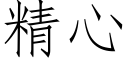 精心 (仿宋矢量字库)