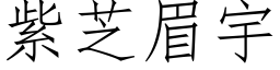 紫芝眉宇 (仿宋矢量字库)