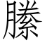 縢 (仿宋矢量字库)