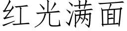 紅光滿面 (仿宋矢量字庫)