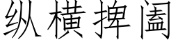 縱橫捭阖 (仿宋矢量字庫)