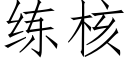 練核 (仿宋矢量字庫)