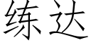 練達 (仿宋矢量字庫)