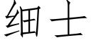 細士 (仿宋矢量字庫)