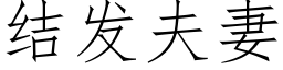 結發夫妻 (仿宋矢量字庫)