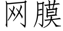 網膜 (仿宋矢量字庫)