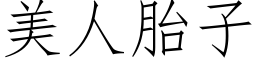 美人胎子 (仿宋矢量字庫)