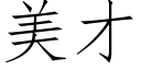 美才 (仿宋矢量字库)