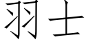 羽士 (仿宋矢量字库)