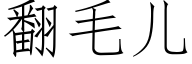 翻毛兒 (仿宋矢量字庫)